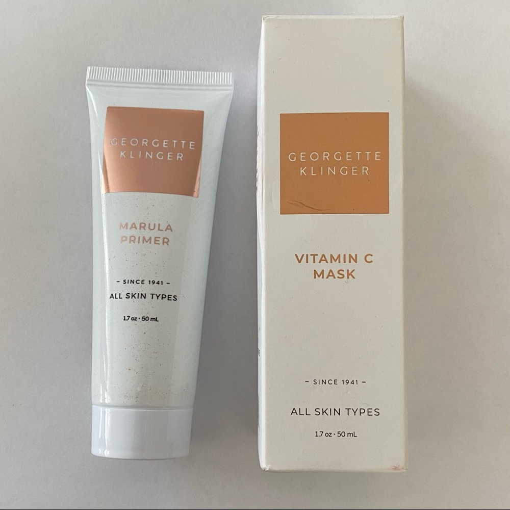 Georgette Klinger Vitamin C Mask & Marula Primer - Full Size/Brand New